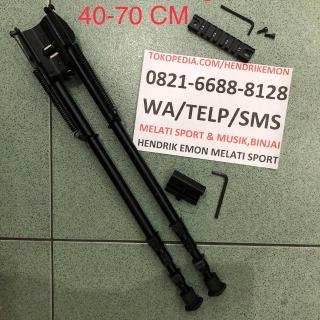 Bipod Rambo Panjang 40-70 CM +Real Picantiny