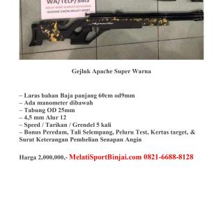 Gejluk Apache Super Warna od 25 + Packing Kayu
