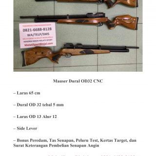 Mauser OD 32 dural + Packing Kayu