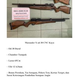 Marauder X OD 38 CNC + Packing Kayu