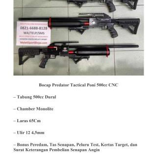 Bocap Marauder Predator Tactical Poni 500cc CNC Tiup + Packing Kayu