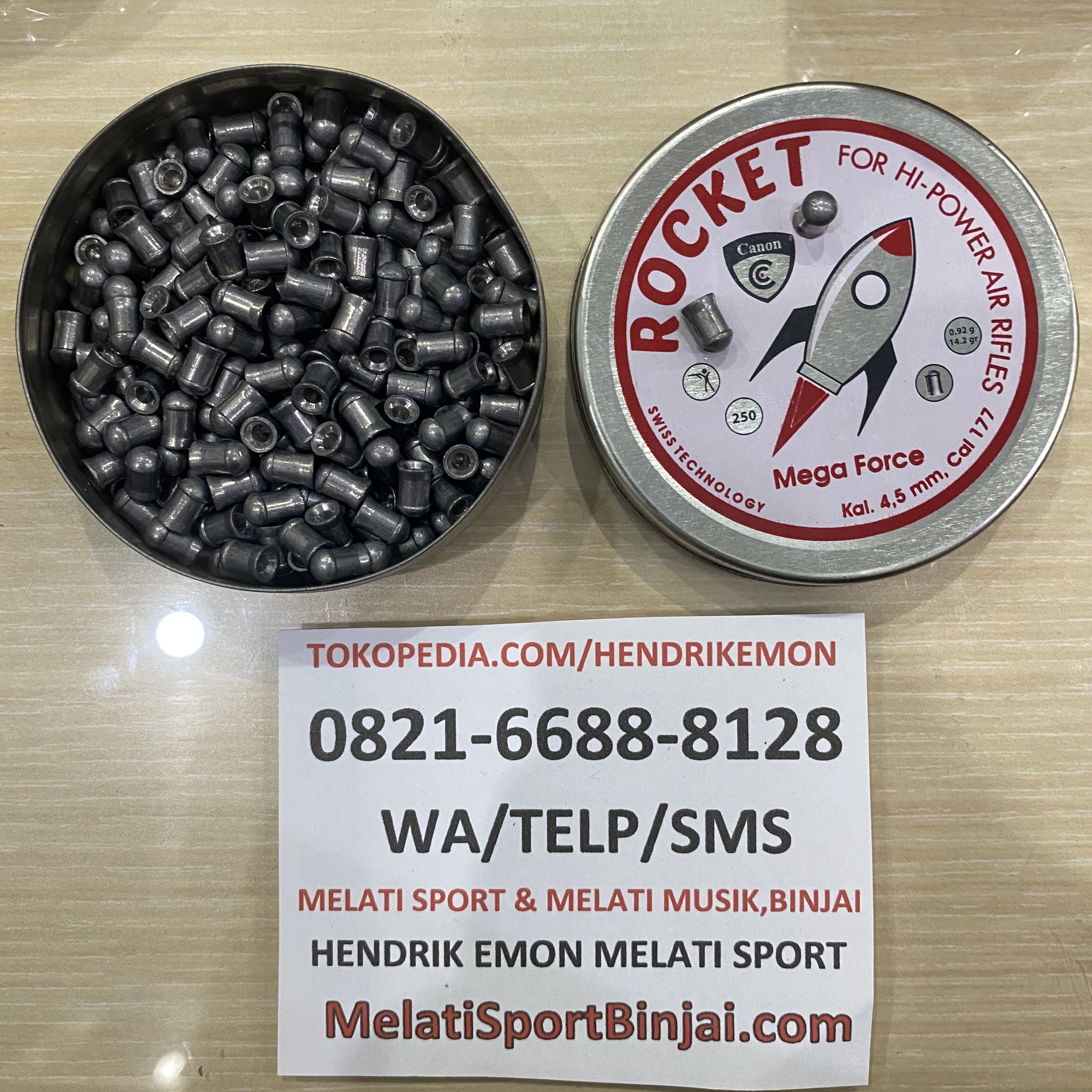 Peluru Canon Rocket Mega Force 14.2gr isi 250