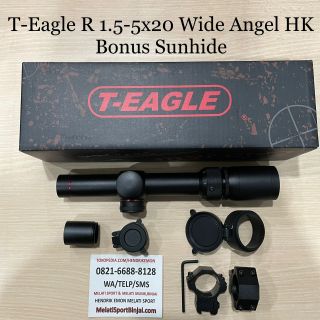 T-EAGLE R 1.5-5x20 Wide Angel Reticale HK (Bonus Sunhide)