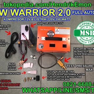 New Warrior 2.0 Kompressor auto stop 350Watt