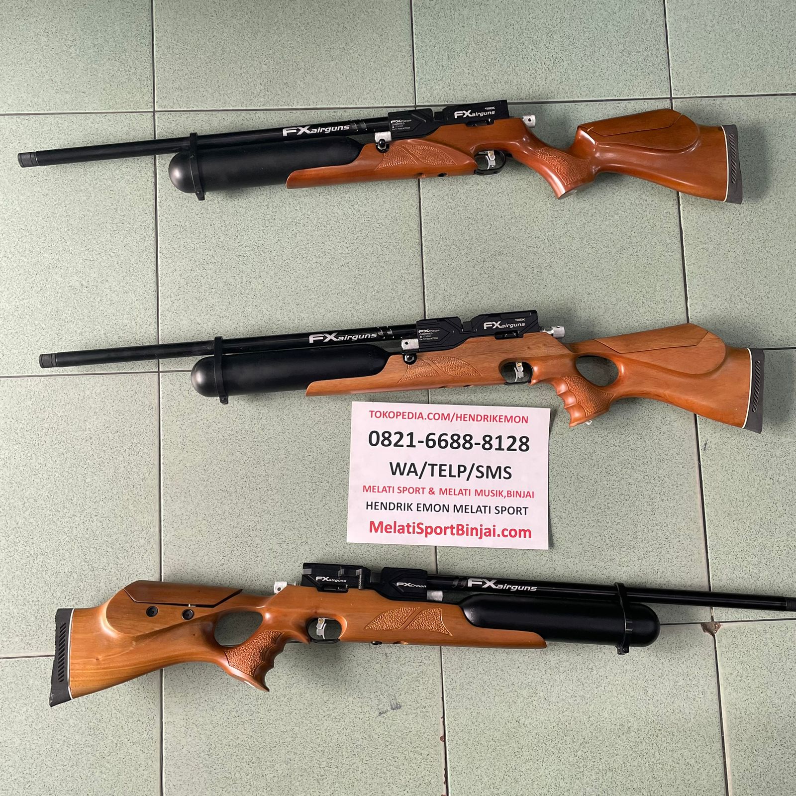Bocap FXCrown Stelan Power Kayu Peninggi Pipi, Laras Loreng CNC