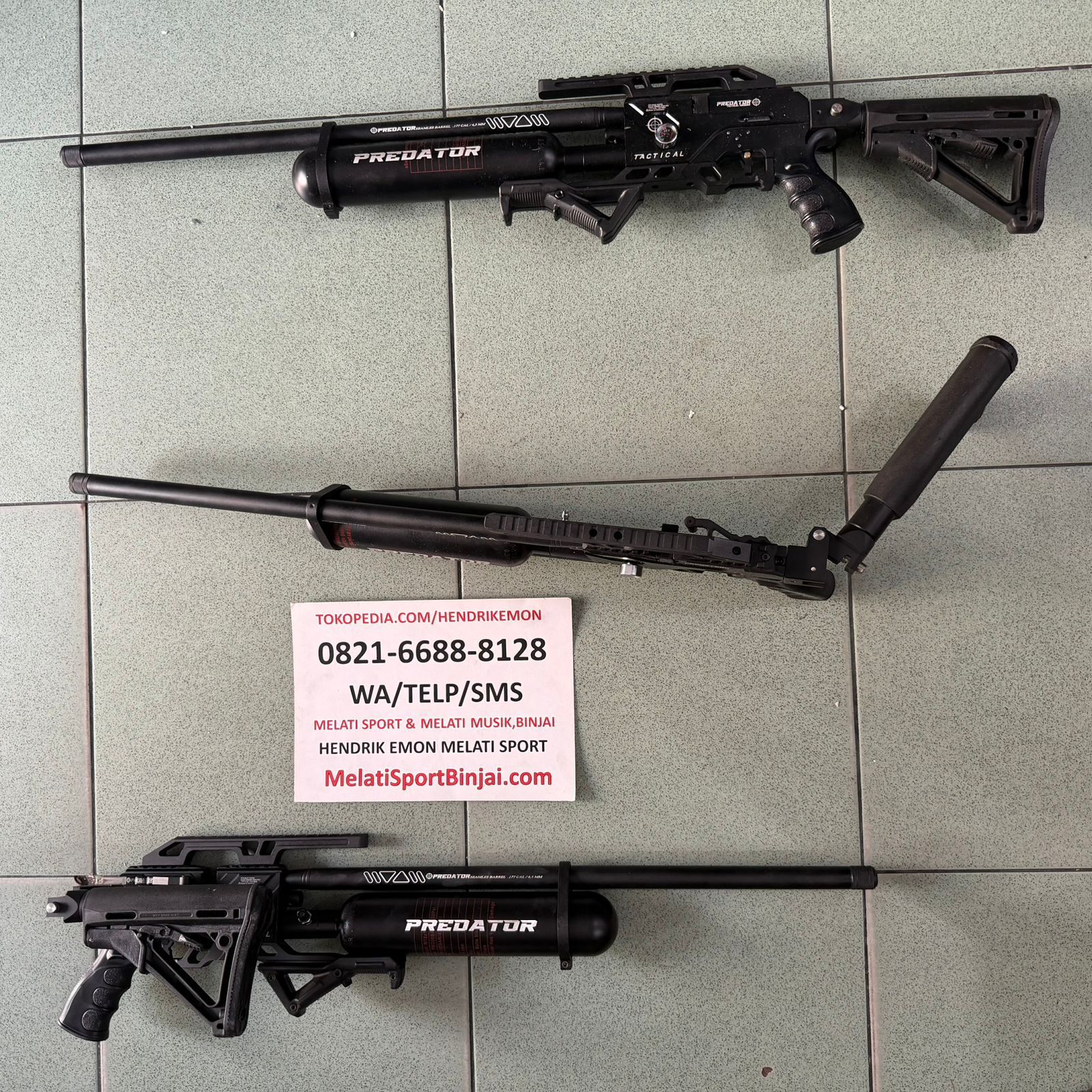 *Big Game* Predator 500cc Popor Lipat Poni, Ada Setelan Power, Laras Loreng CNC Laras 55cm