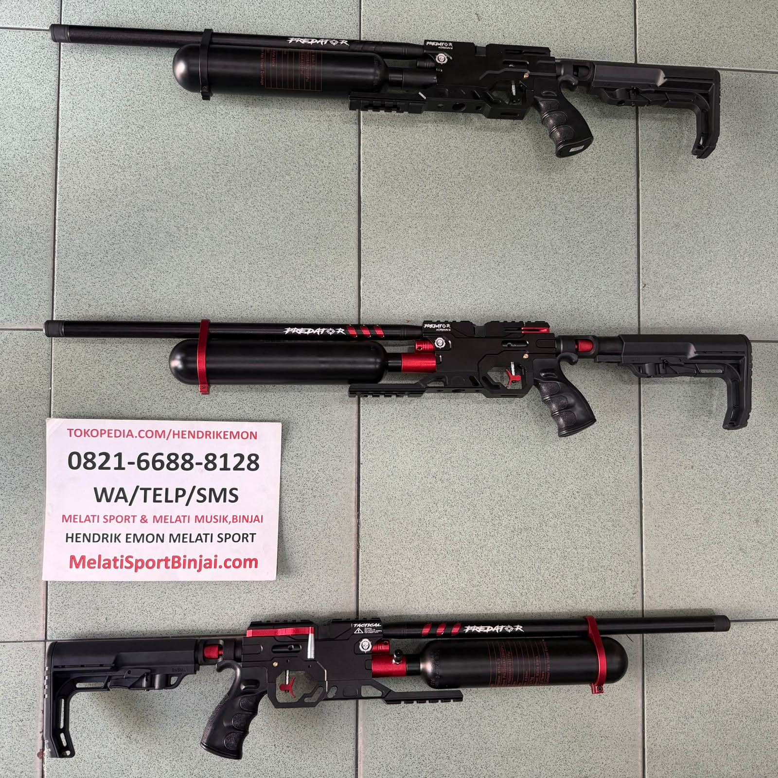 *Big Game* Predator 500cc Loreng Grendel Kanan Kiri, Ada Setelan Power, Laras Loreng CNC Laras 55cm